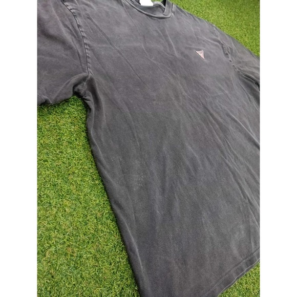 Guess Originals T Shirt Mens Large Gray Cotton Spellout Graphic Logo Regular Fit - Picture 4 of 7